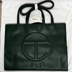 Telfar Large Shopping Bag Dark Olive